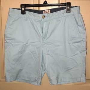 Light Blue Flat Front Shorts
